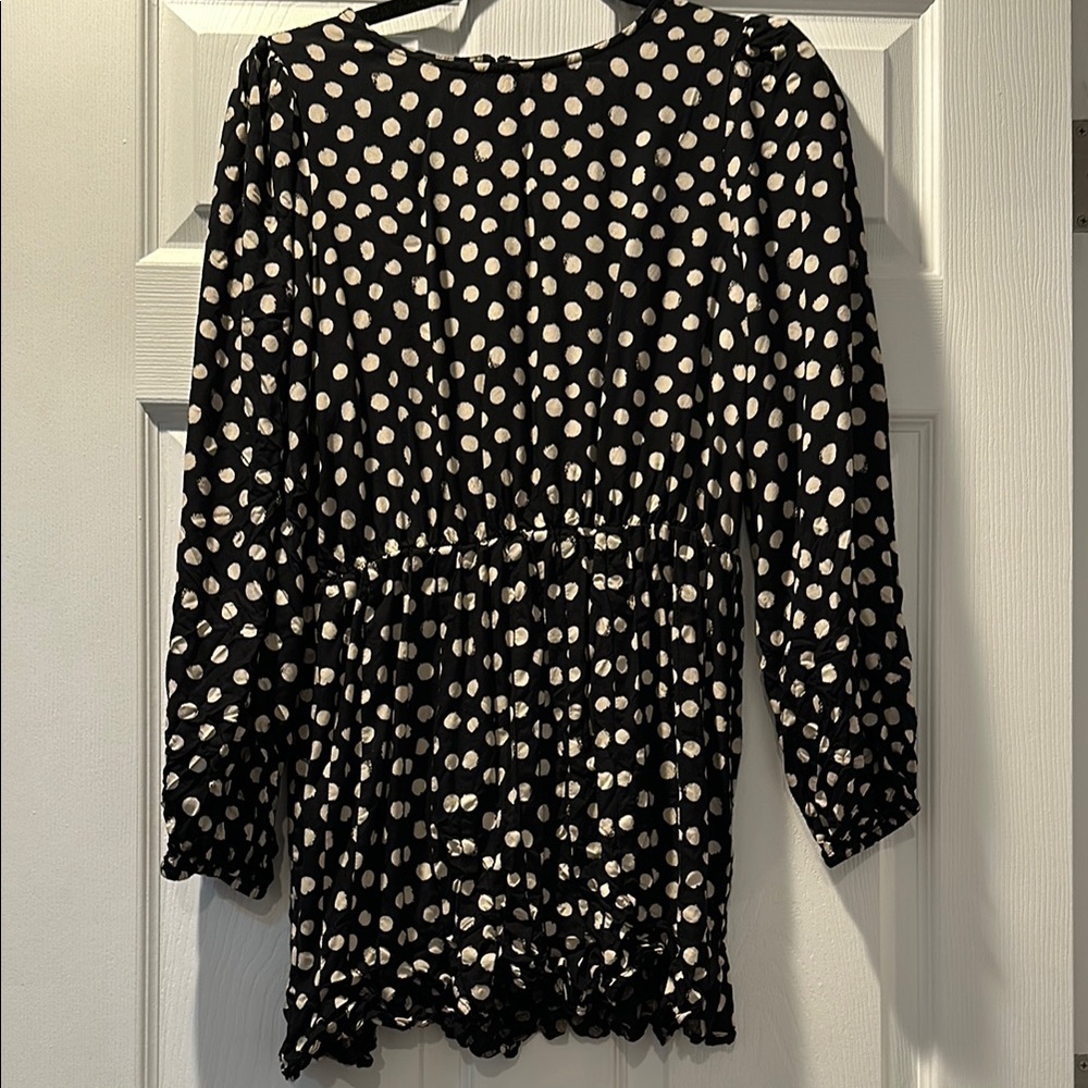 Black Polka Dot Women's Dress